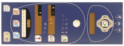 MEMBRAN BLUE ELECTRONIC PLATE 460x160 mm