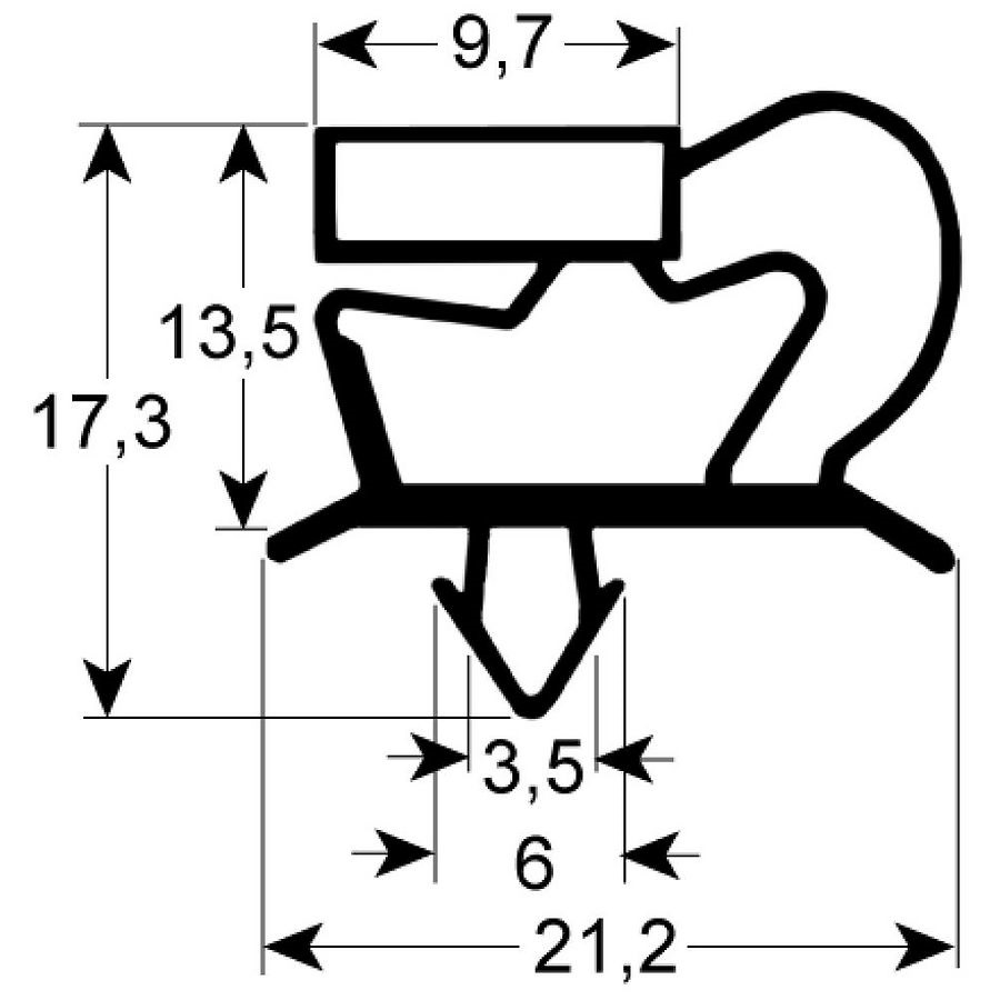 kapı contası G 775 x1827 mm
