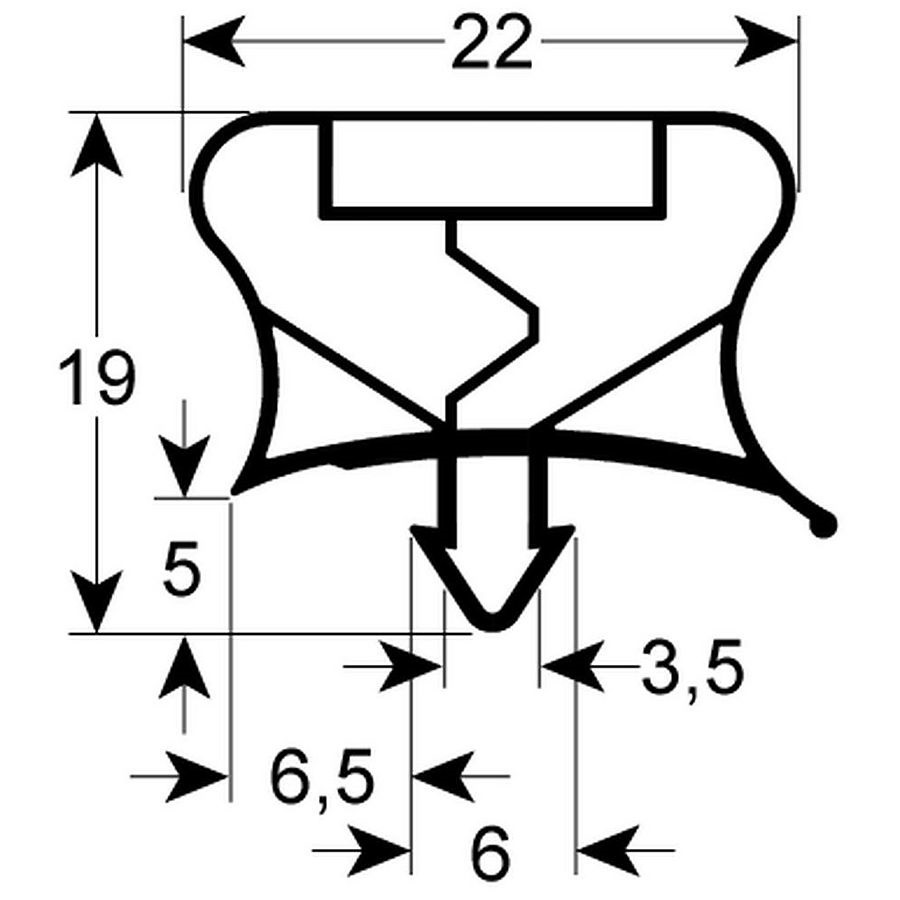 Kapı Contası 9792 W 385mm L 640mm