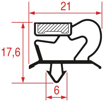 Kapı Contası 857x722mm-icematic